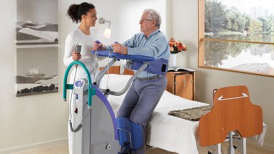arjo-sara-plus-floor-lift-3 Arjo Huntleigh Sara Plus Floor Lift. Available for Rent or Purchase from BILD