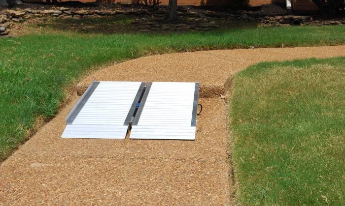 Portable Ramp Outside Portable Wheelchair Ramp Available for Rent or Purchase in Greater Milwaukee Area