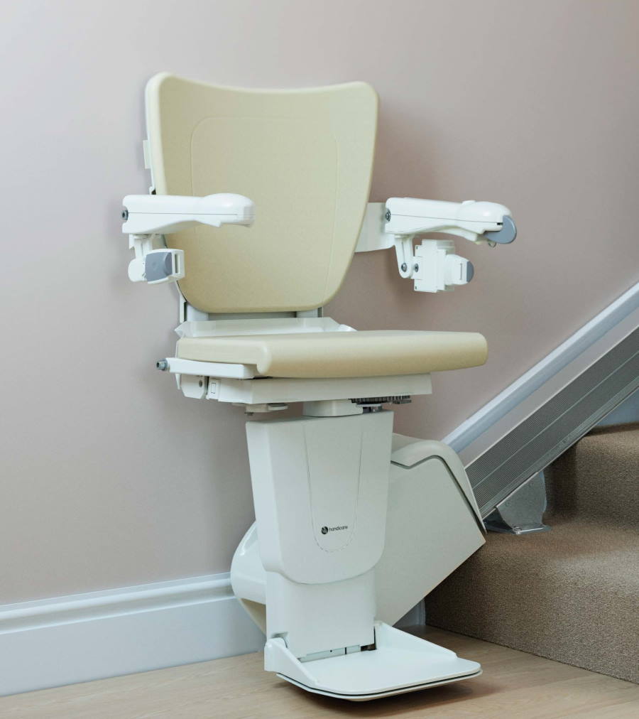 Handicare straight stairlift in home1100 Milwaukee BILD economical straight stair lift Milwaukee