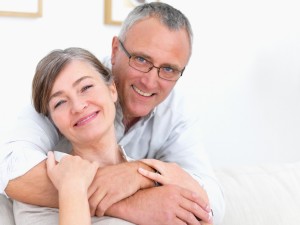 Happy Old Couple At Home 300x225