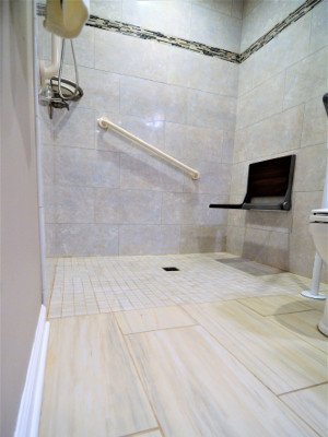 designbild walk in shower remodel