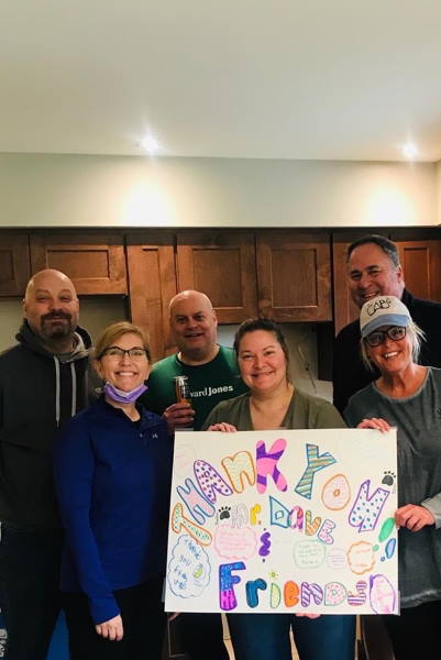 Make A Wish Accessible kitchen remodel thank you to workers Wisconsin